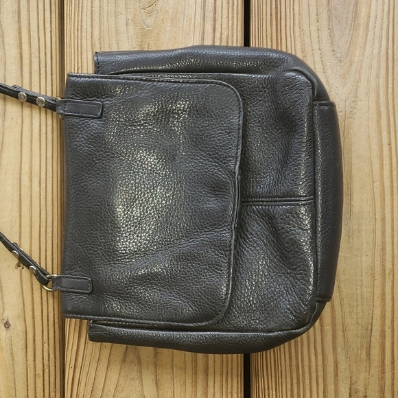 Fossil leather black crossbody bag - Picture 2 of 8